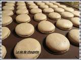 Macarons chocolat au lait et noisettes