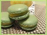 Macarons verts normand et au lemond curd