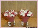 Mousse framboises-mascarpone