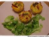 Muffins de coquillettes, jambon-cheddar