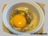 Oeuf cocotte aux morilles et a la creme