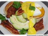 Oeufs benedict a l'avocat