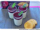 Panna cotta aux fruits rouges et biscuits broyes du poitou