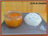 Panna cotta et compote d'abricots