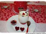 Panna cotta vanille-griottines coeur gelifie