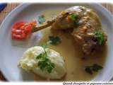 Poulet a la creme et aux noisettes