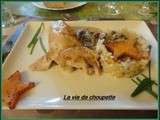 Poulet au risotto de morilles