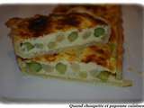 Quiche aux asperges vertes et blanches