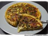 Quiche aux poireaux et magret de canard fume