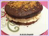 Rondement bon chocolat et sa creme anglaise pralinee