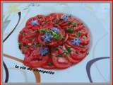 Salade de tomates du jardin