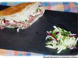 Sandwich de boeuf aux crudites