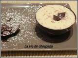 Sphere chocolat noir mousse chocolat blanc