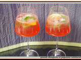 Spritz au gin et basilic pourpre