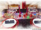 Table noel 2015 rouge et noire