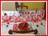 Table saint-valentin 2013 + menu