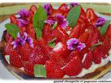 Tarte aux fraises a la creme pâtissiere