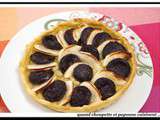 Tarte aux pommes et au boudin noir