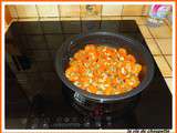 Tatin d'abricots frais et graines de courge