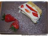 Terrine de fraises au chocolat blanc