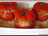 Tomates farcies au tapioca julienne