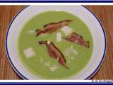 Veloute de petits pois au lard