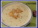 Veloute de topinambours aux saint-jacques