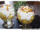 Verrine ananas et chantilly coco