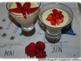 Verrine de tapioca aux fraises