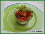 Verrines tomates-mozza