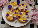 Tartelettes aux fleurs de printemps