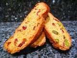 Biscotti pistache cranberry de Martha Stewart