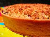 Tarte crumble cranberry orange amande