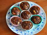 Muffins chocolat pomme rhubarbe light