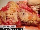 Crumble Fraise / Banane et sa Glace Vanille