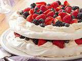 Pavlova aux fruits rouges