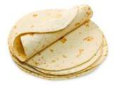 Tortillas de blé fromage frais, saumon vapeur