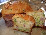 Cake petits-pois et lardons