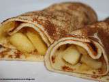 Crêpes fourrees aux pommes caramelisees