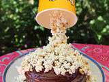 Gravity cake ou gâteau suspendu aux pop corn