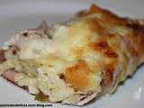 Jambon coquillettes comme des endives au jambon