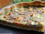 Quiche aux carottes, chevre et cumin