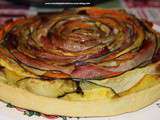 Tarte aux légumes en forme de fleur