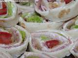 Wrap jambon et crudites