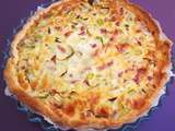 Facile de quiche aux poireaux et lardons