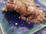 Crumble aux brugnons