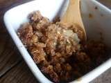 Crumble de poires aux amandes