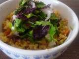 Donburi de dulse sur riz au curcuma