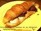 Croissant à la banane et au chocolat