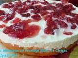 Gateau Mousseux au Fromage Blanc et Cerises